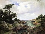 Thomas Moran Monterey Coast I painting